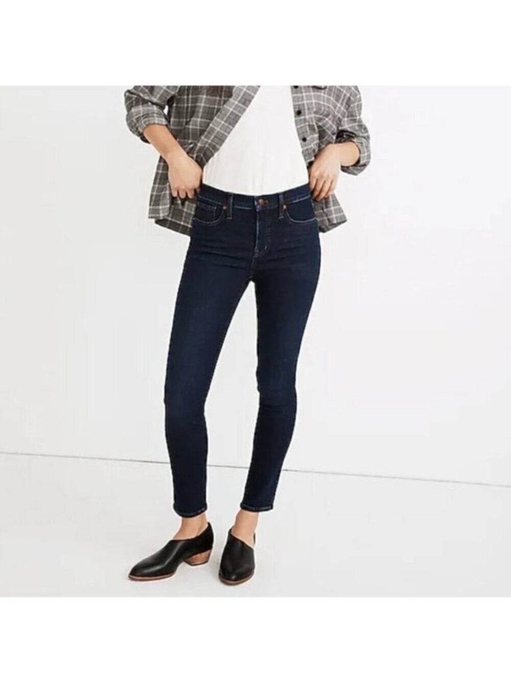 Madewell 9" Mid-Rise Skinny Jeans in Orland Wash Size 31Tencel Denim Edition